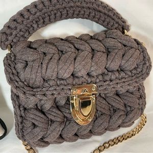 T-shirt yarn marshmallow handbag